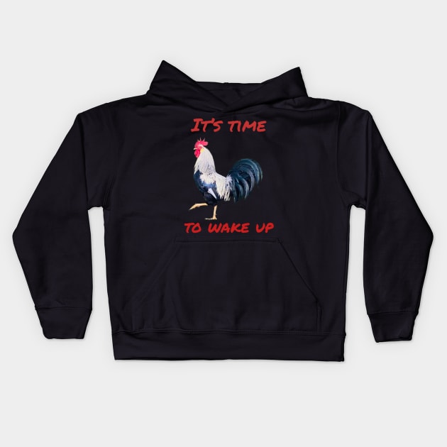 Rooster Kids Hoodie by NeoNana